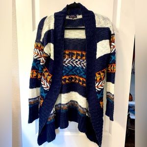Miracle City | Oversized Cardigan | S | Patterned